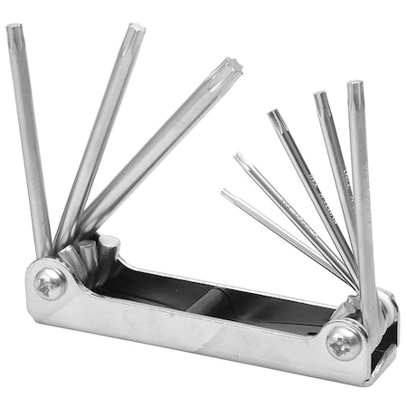 Surtek Folding Torx Key Set, 8 Pieces ALLFTN8